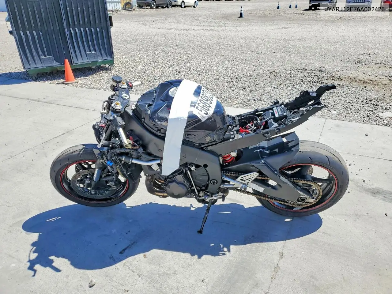 2006 Yamaha Yzfr6 L VIN: JYARJ12E76A002426 Lot: 56898236