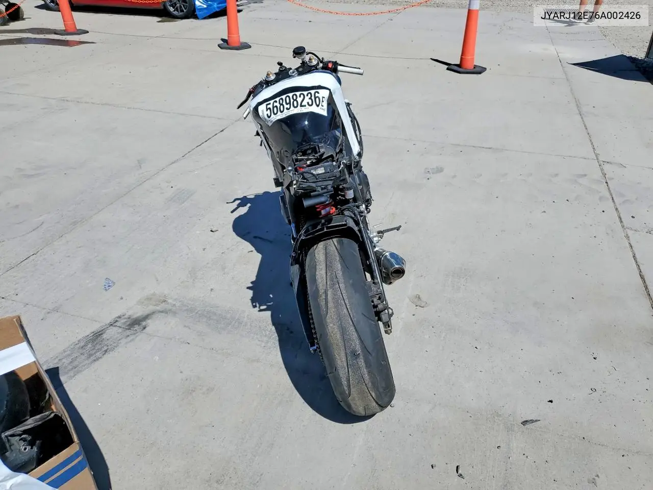 2006 Yamaha Yzfr6 L VIN: JYARJ12E76A002426 Lot: 56898236