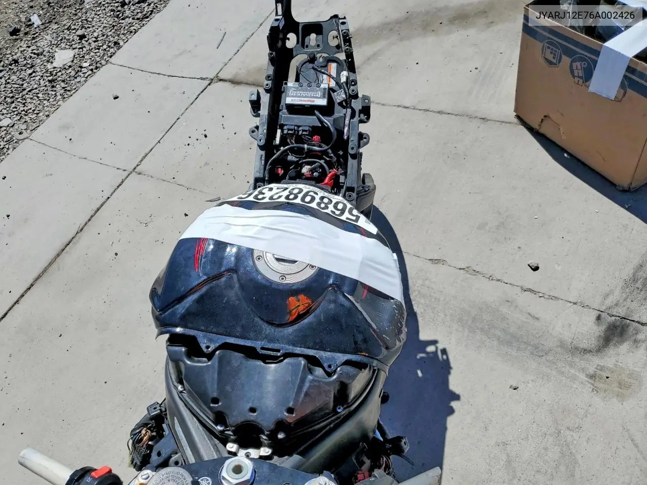 2006 Yamaha Yzfr6 L VIN: JYARJ12E76A002426 Lot: 56898236