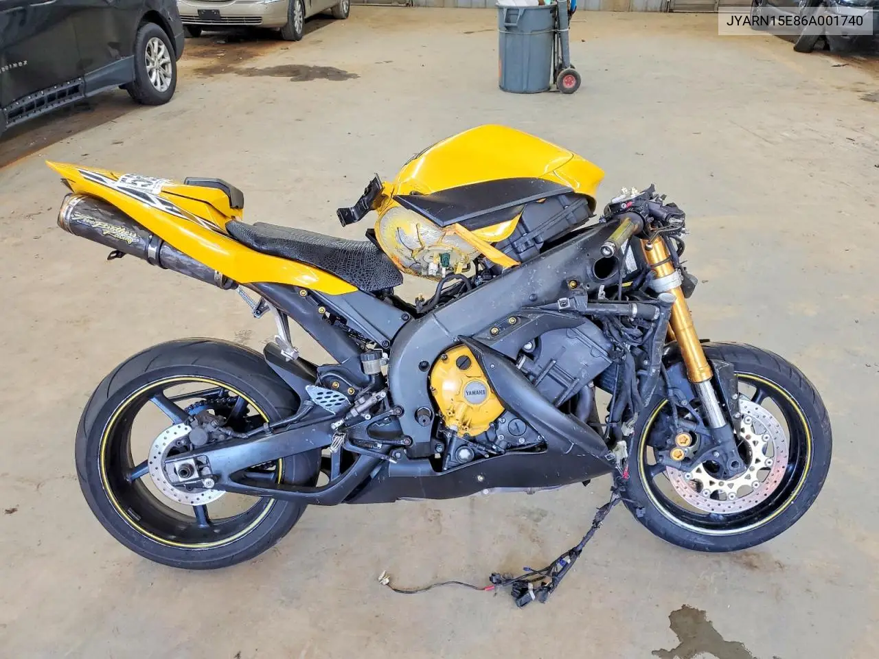 2006 Yamaha Yzfr1 VIN: JYARN15E86A001740 Lot: 56966856