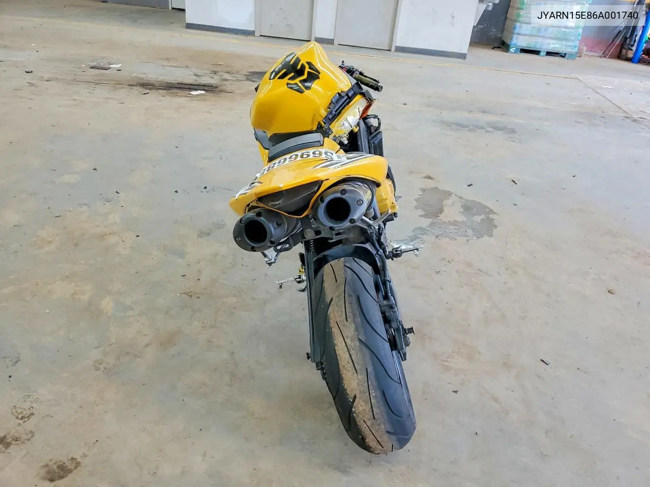 2006 Yamaha Yzfr1 VIN: JYARN15E86A001740 Lot: 56966856
