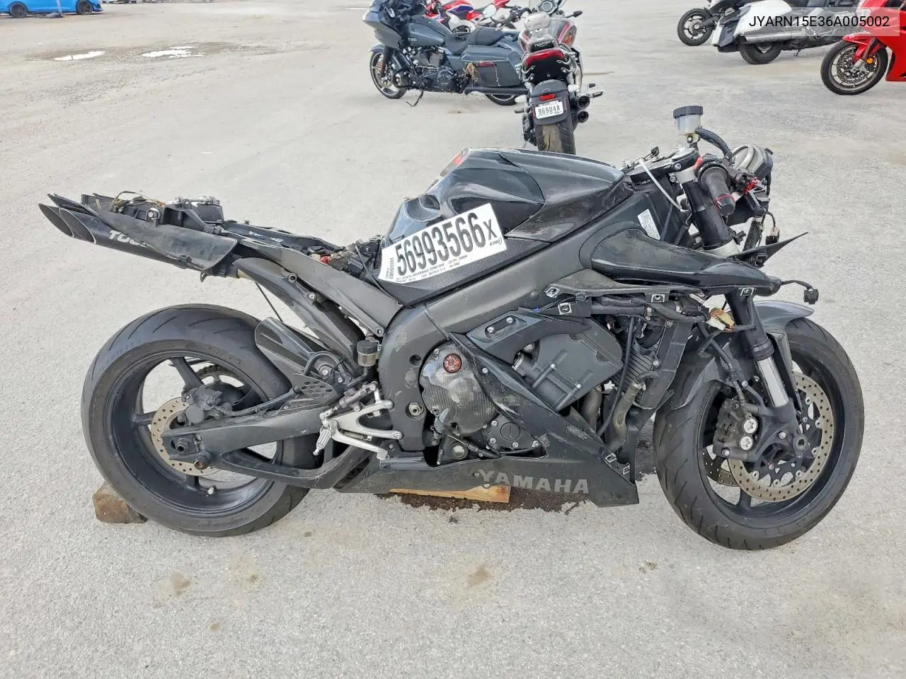2006 Yamaha Yzfr1 VIN: JYARN15E36A005002 Lot: 56993566