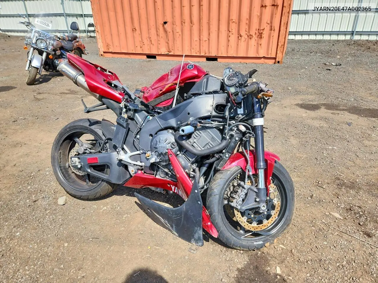 2007 Yamaha Yzfr1 VIN: JYARN20E47A002365 Lot: 50064956