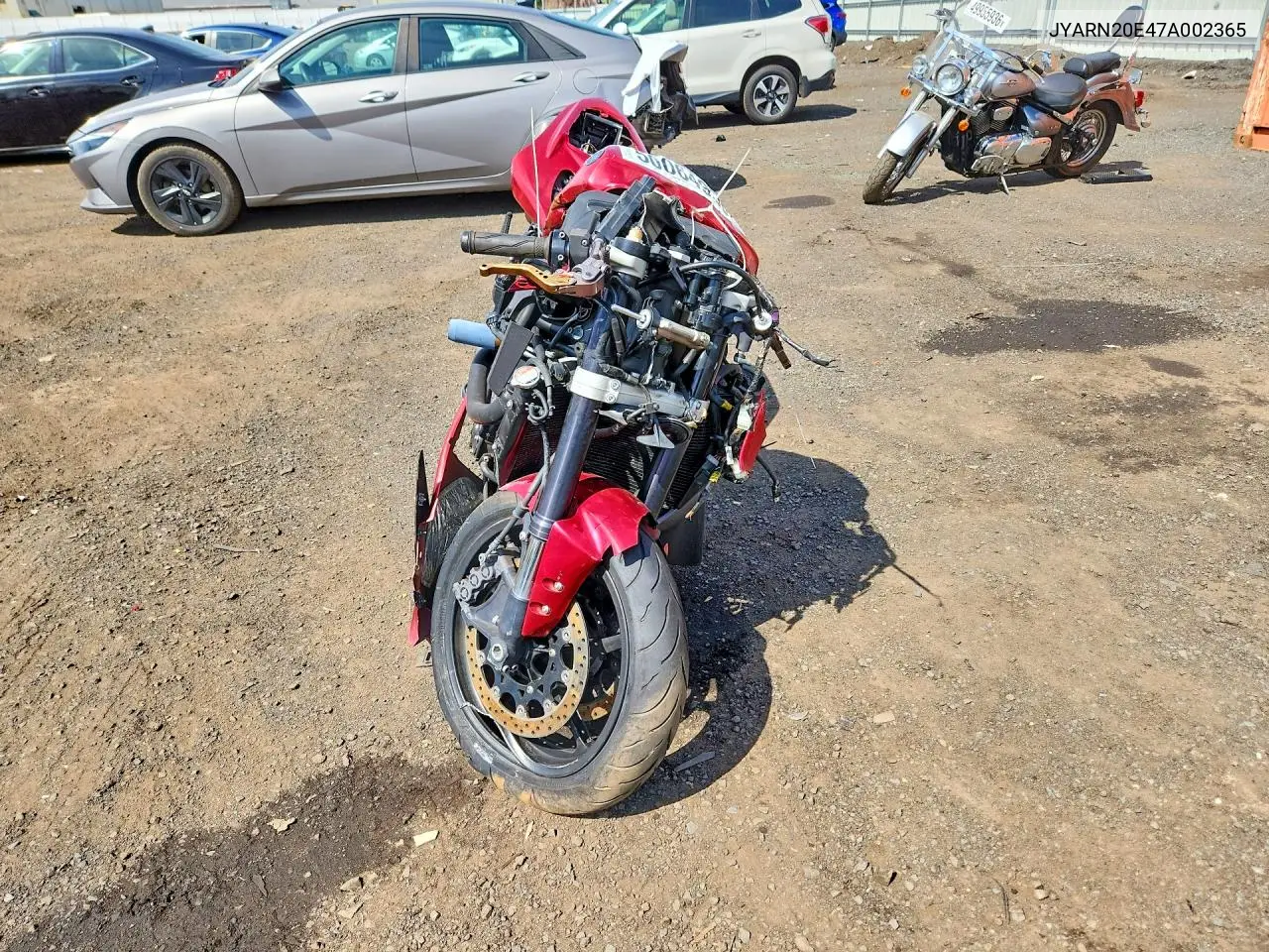 2007 Yamaha Yzfr1 VIN: JYARN20E47A002365 Lot: 50064956
