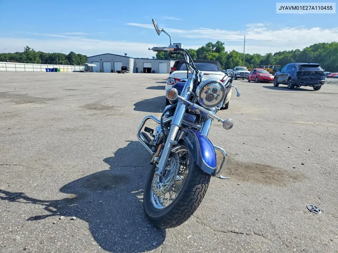 2007 Yamaha Xvs650 VIN: JYAVM01E27A110455 Lot: 61176036