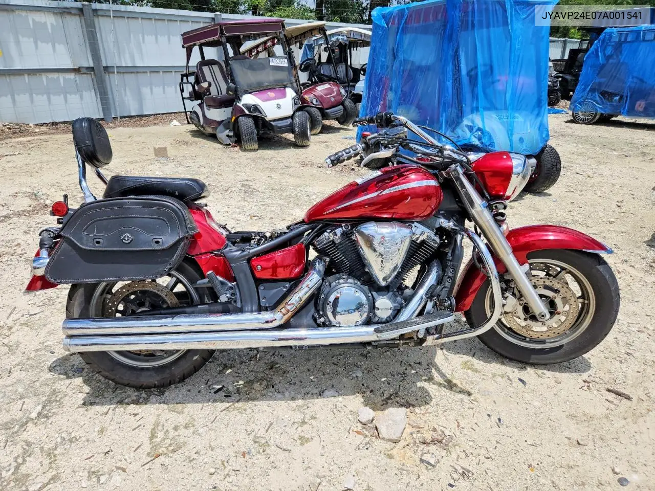 2007 Yamaha Xvs1300 A VIN: JYAVP24E07A001541 Lot: 61704026