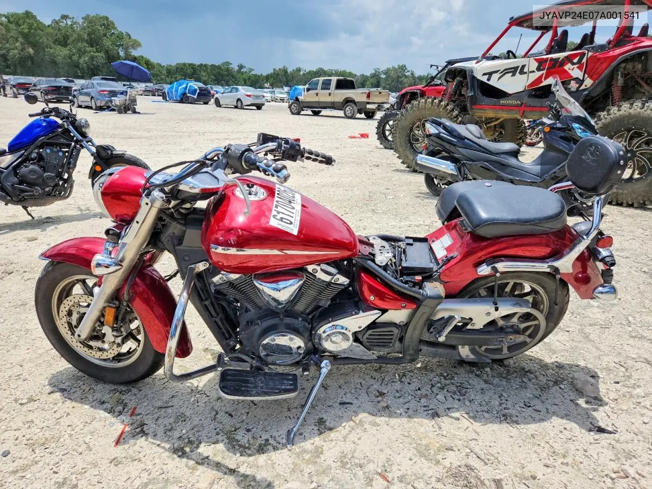2007 Yamaha Xvs1300 A VIN: JYAVP24E07A001541 Lot: 61704026