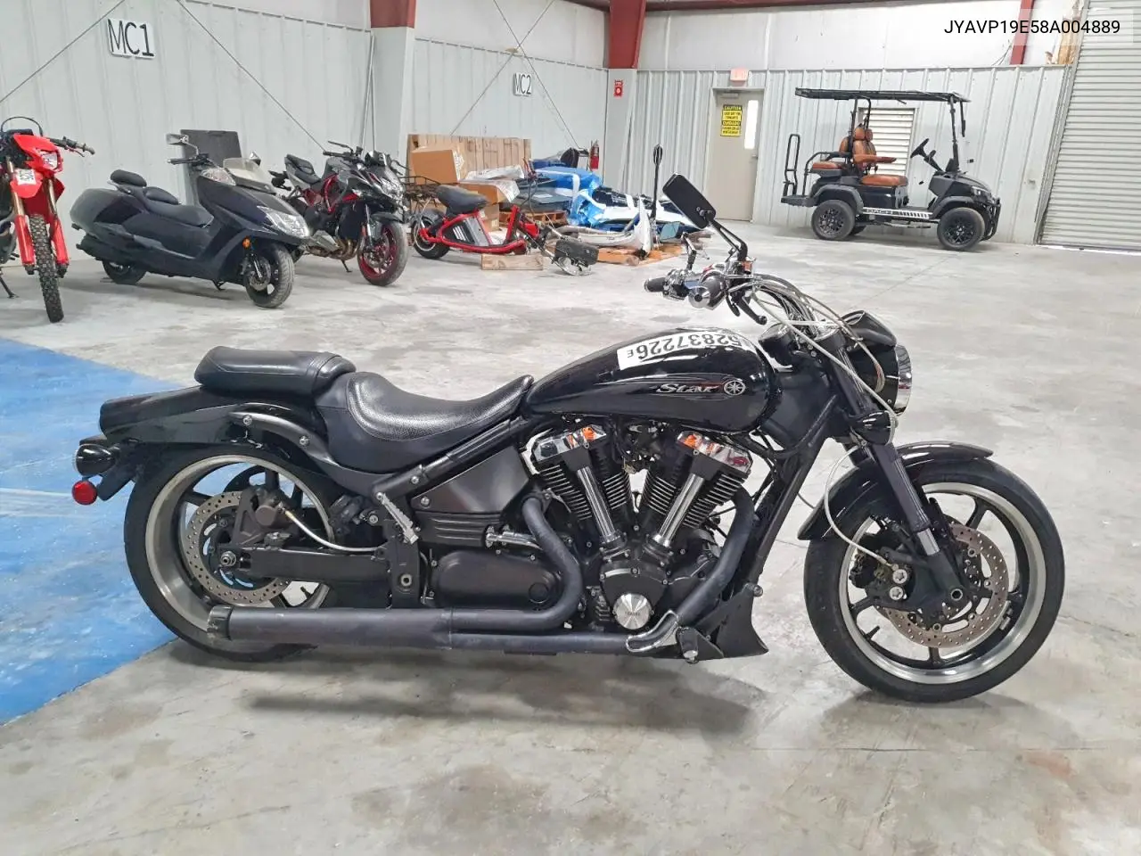 2008 Yamaha Xv1700 Pc VIN: JYAVP19E58A004889 Lot: 52837226