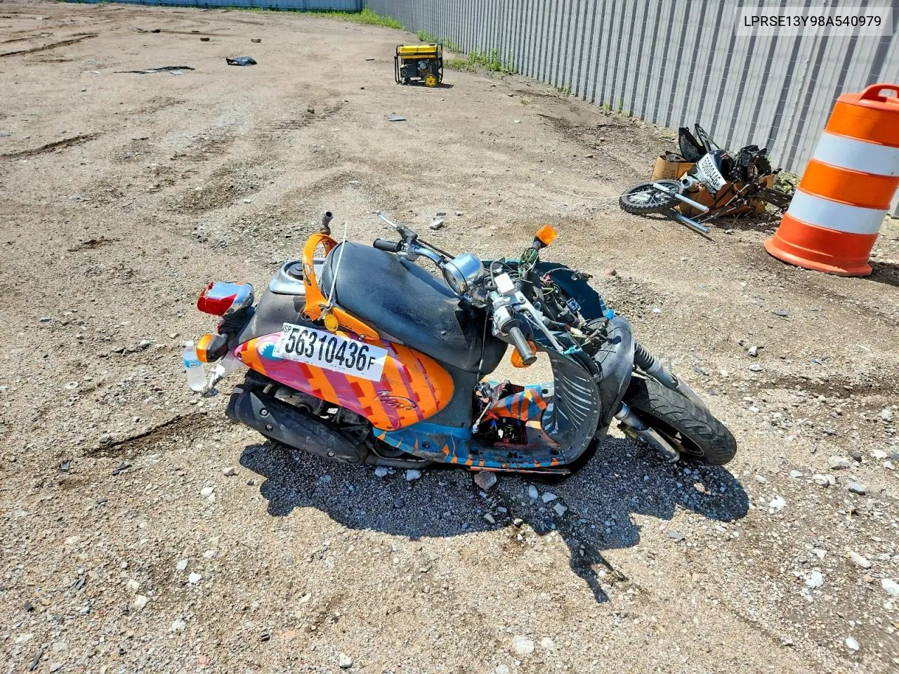 2008 Yamaha Veno 125 VIN: LPRSE13Y98A540979 Lot: 56310436