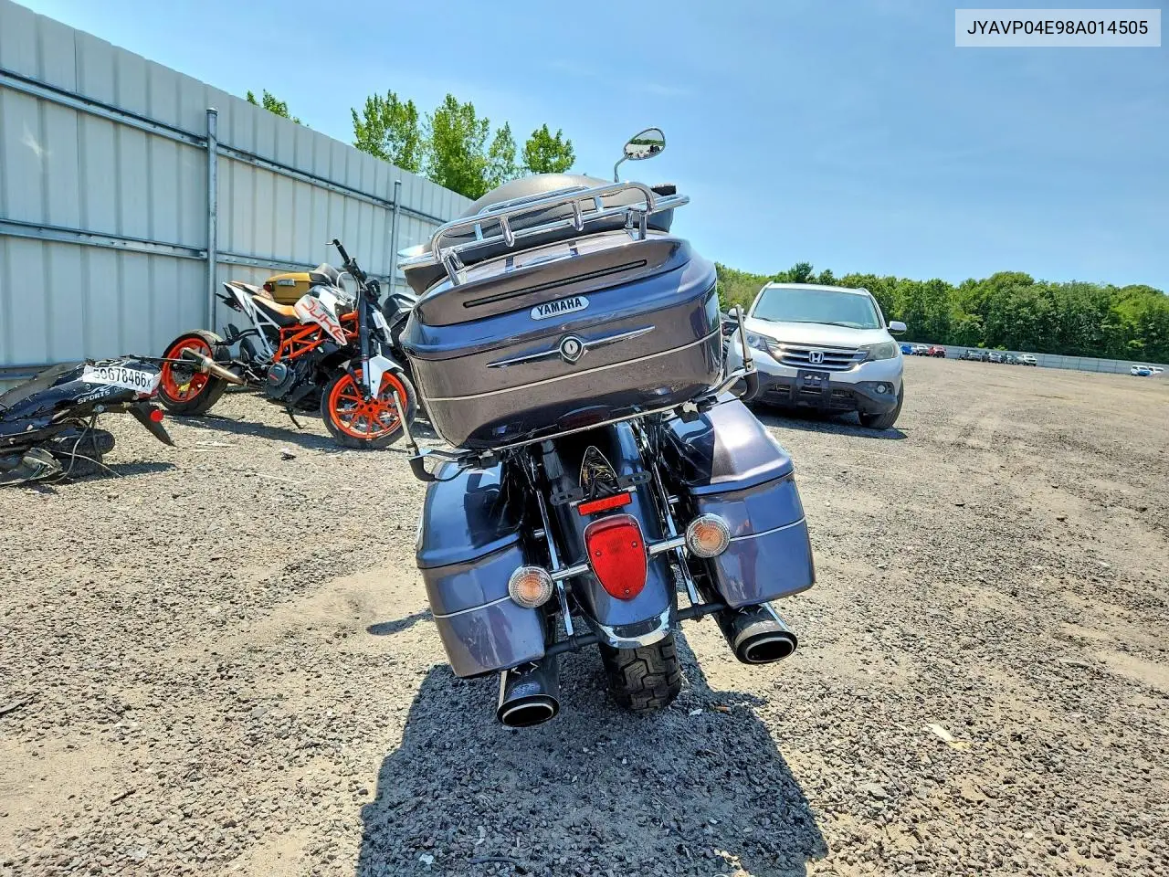 2008 Yamaha Xvz13 VIN: JYAVP04E98A014505 Lot: 61730976