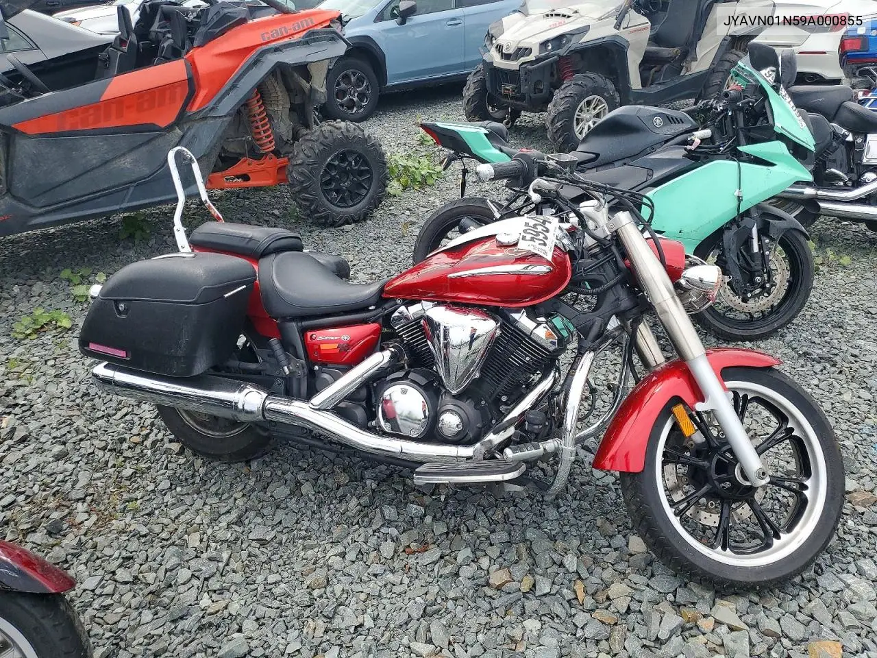 2009 Yamaha Xvs950 A VIN: JYAVN01N59A000855 Lot: 59543746