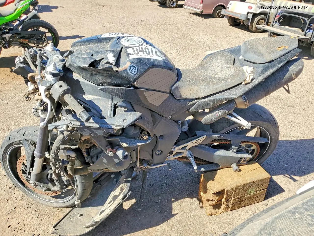 2010 Yamaha Yzfr1 VIN: JYARN23E9AA008214 Lot: 58123166