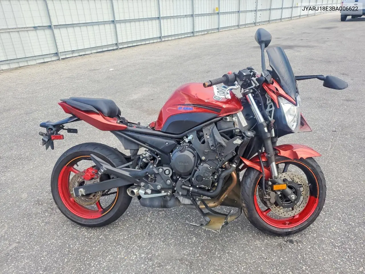 2011 Yamaha Fz6 R VIN: JYARJ18E3BA006622 Lot: 60189086
