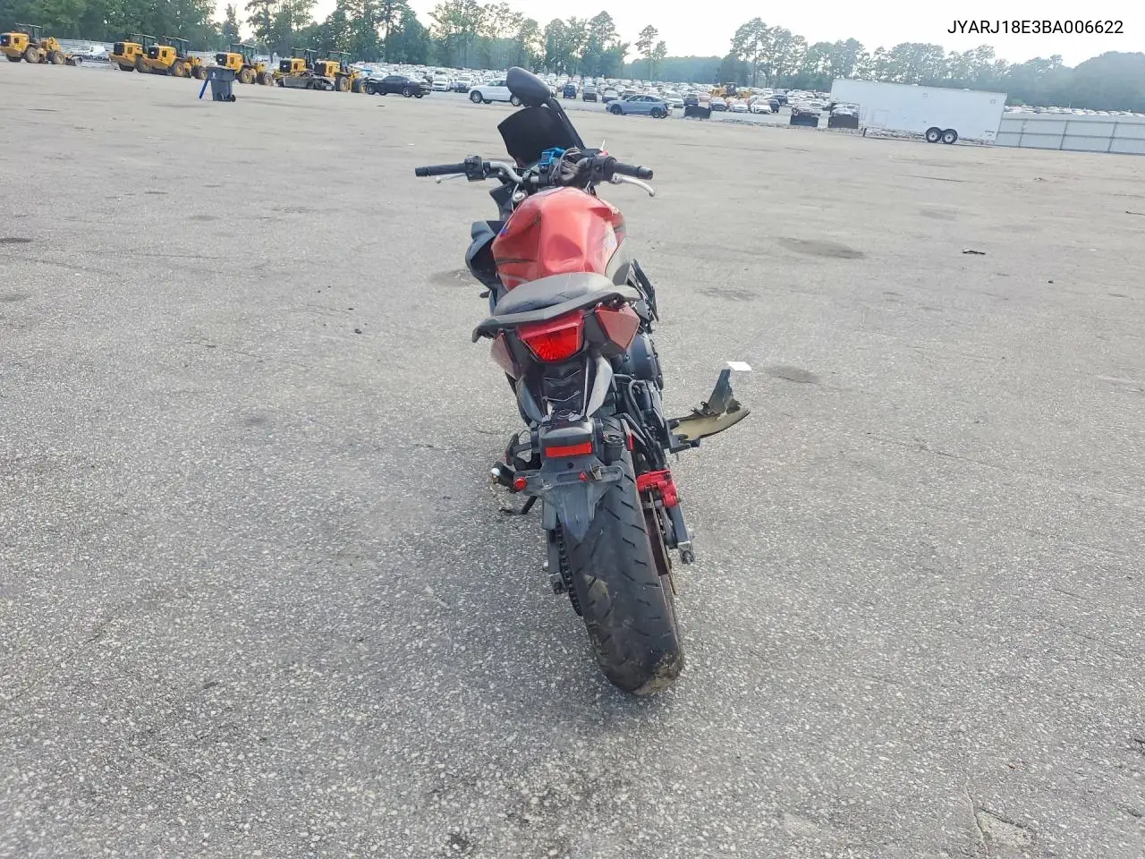 2011 Yamaha Fz6 R VIN: JYARJ18E3BA006622 Lot: 60189086