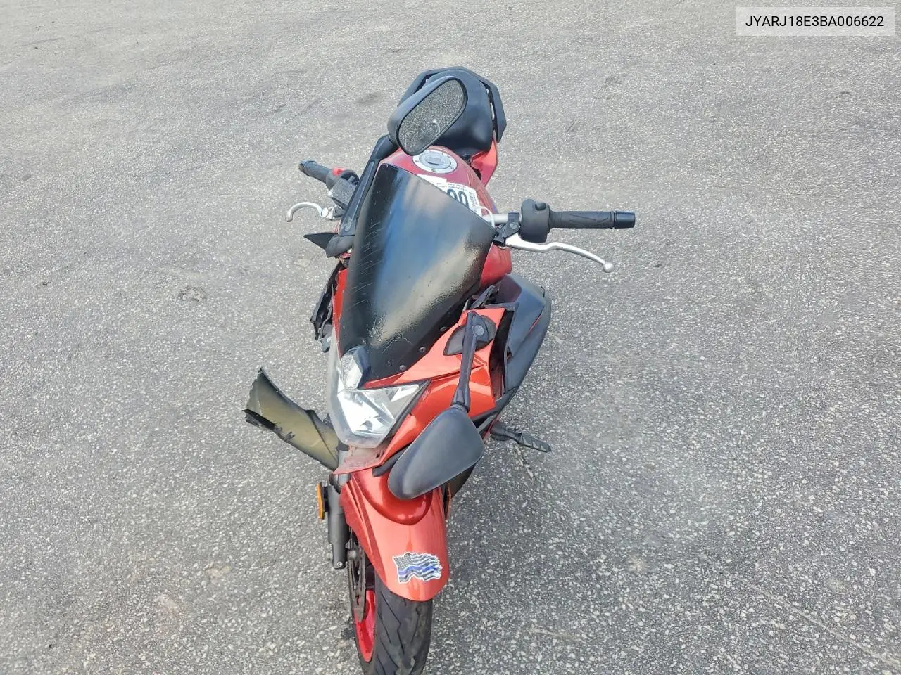 2011 Yamaha Fz6 R VIN: JYARJ18E3BA006622 Lot: 60189086