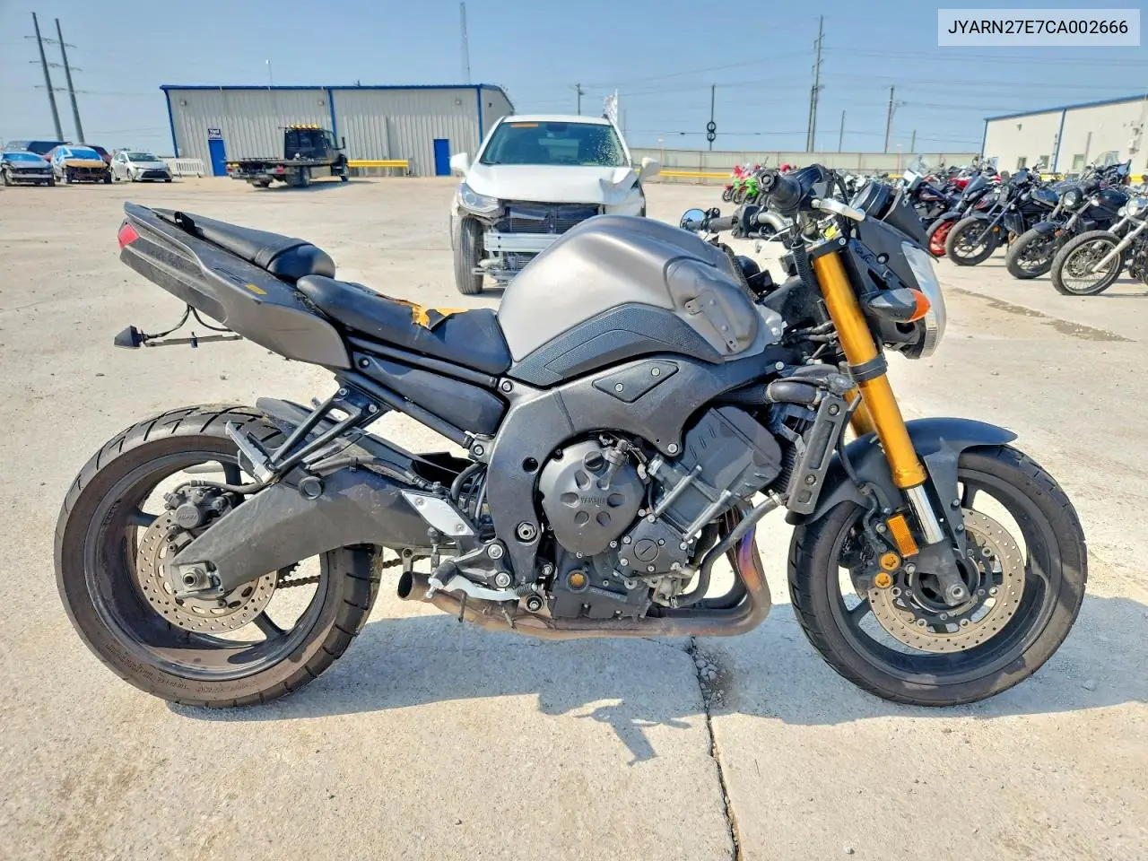 2012 Yamaha Fz8 N VIN: JYARN27E7CA002666 Lot: 51863606