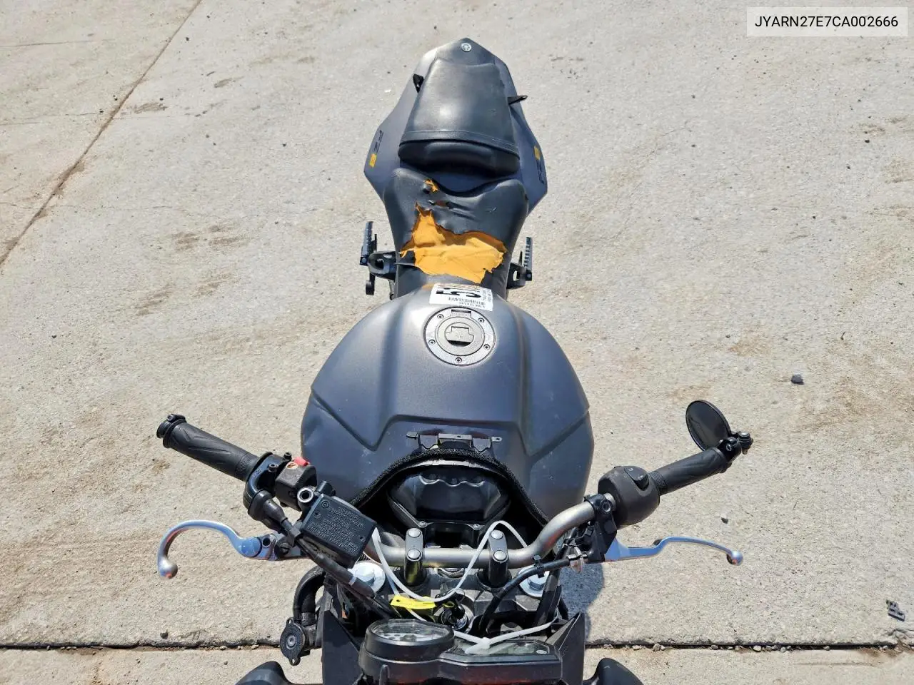 2012 Yamaha Fz8 N VIN: JYARN27E7CA002666 Lot: 51863606