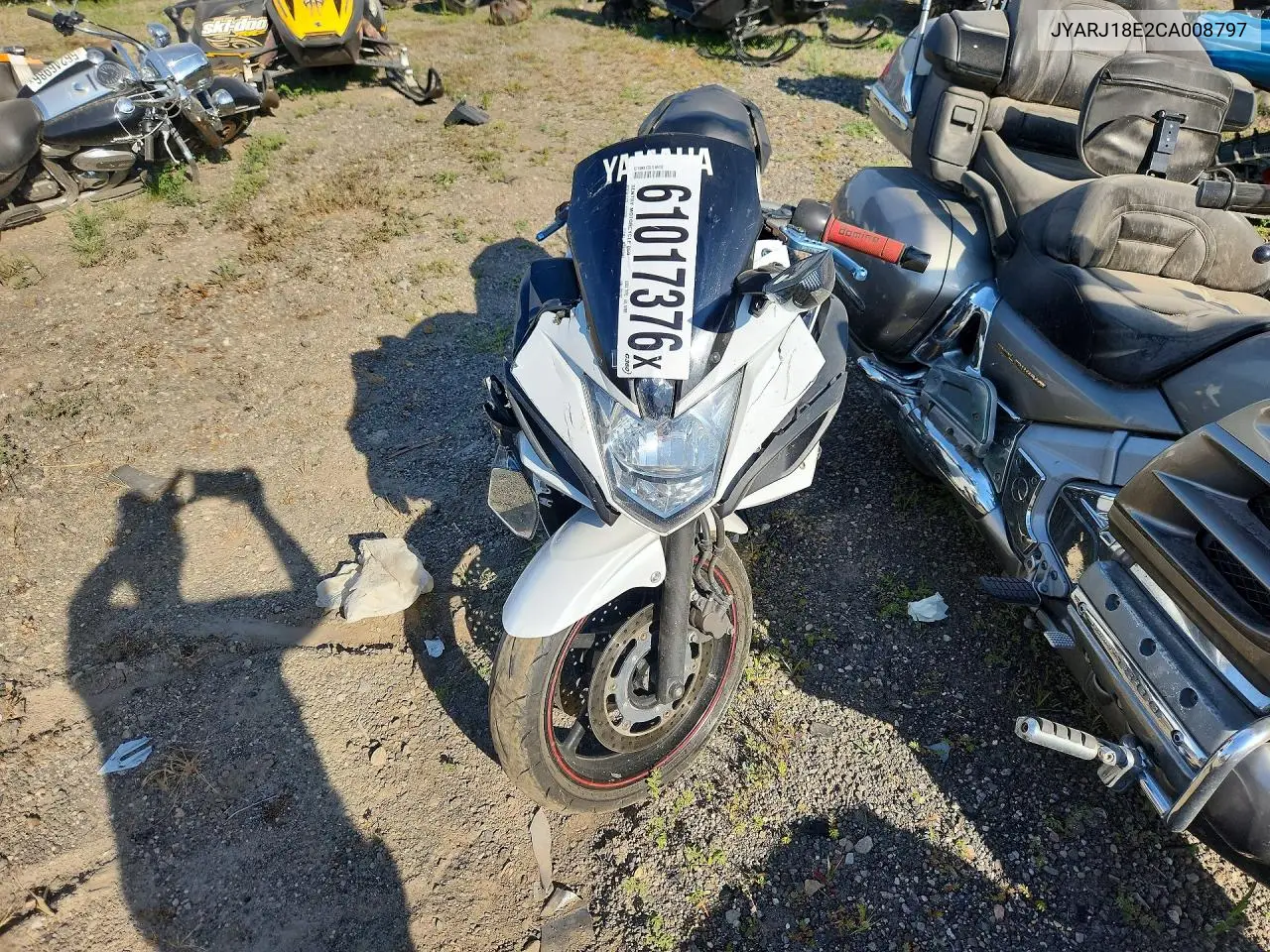 2012 Yamaha Fz6 R VIN: JYARJ18E2CA008797 Lot: 61017376