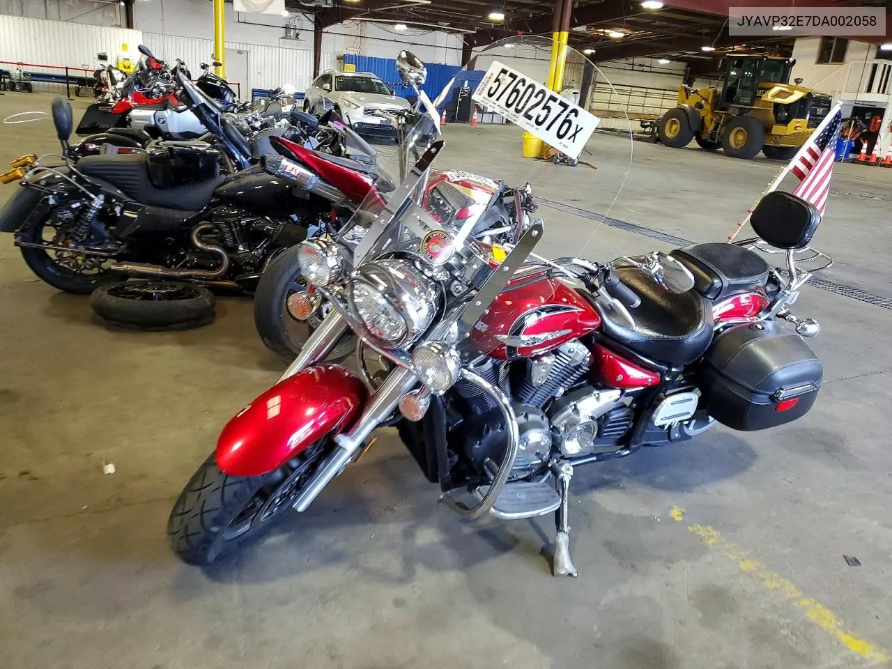 2013 Yamaha Xvs1300 Ct VIN: JYAVP32E7DA002058 Lot: 57602576