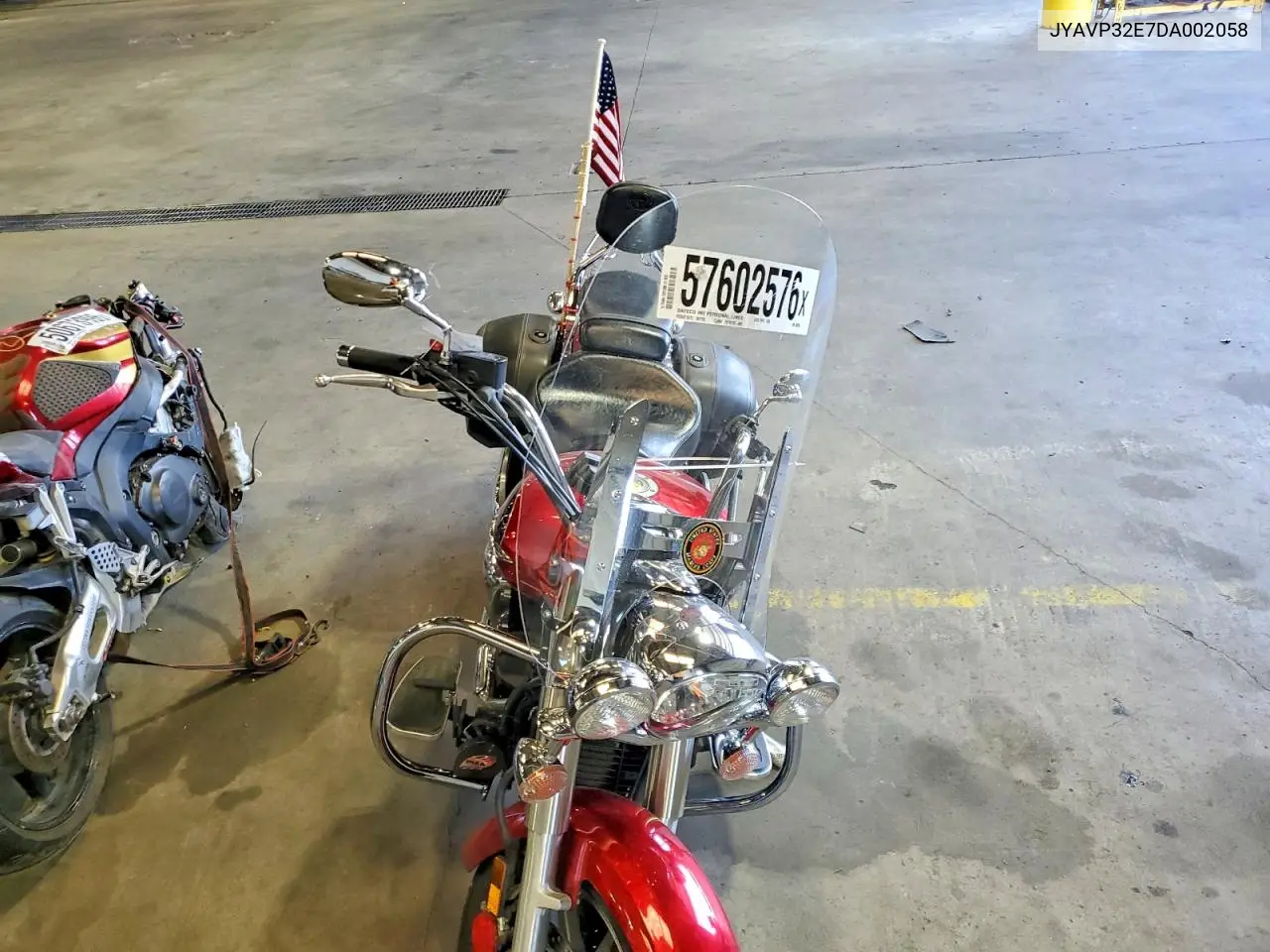 2013 Yamaha Xvs1300 Ct VIN: JYAVP32E7DA002058 Lot: 57602576