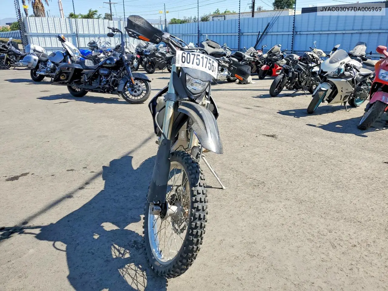 2013 Yamaha Wr250 F VIN: JYACG30Y7DA006969 Lot: 60751756
