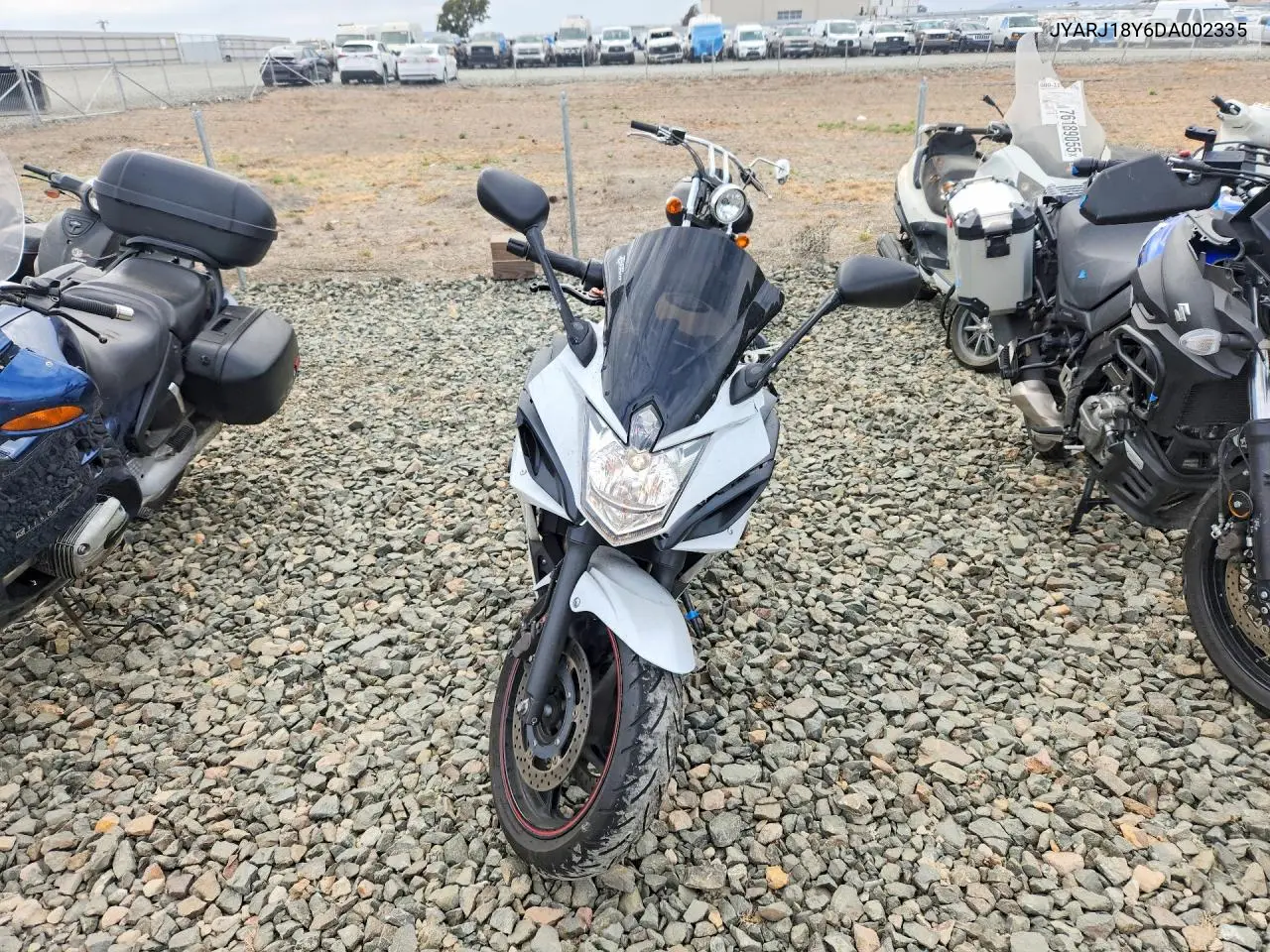 2013 Yamaha Fz6R VIN: JYARJ18Y6DA002335 Lot: 60850996