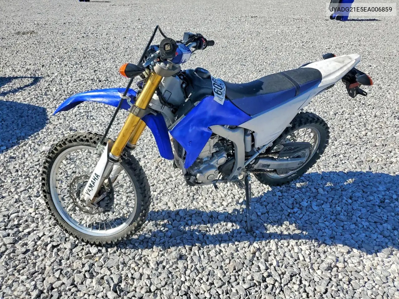 2014 Yamaha Wr250 R VIN: JYADG21E5EA006859 Lot: 60043606