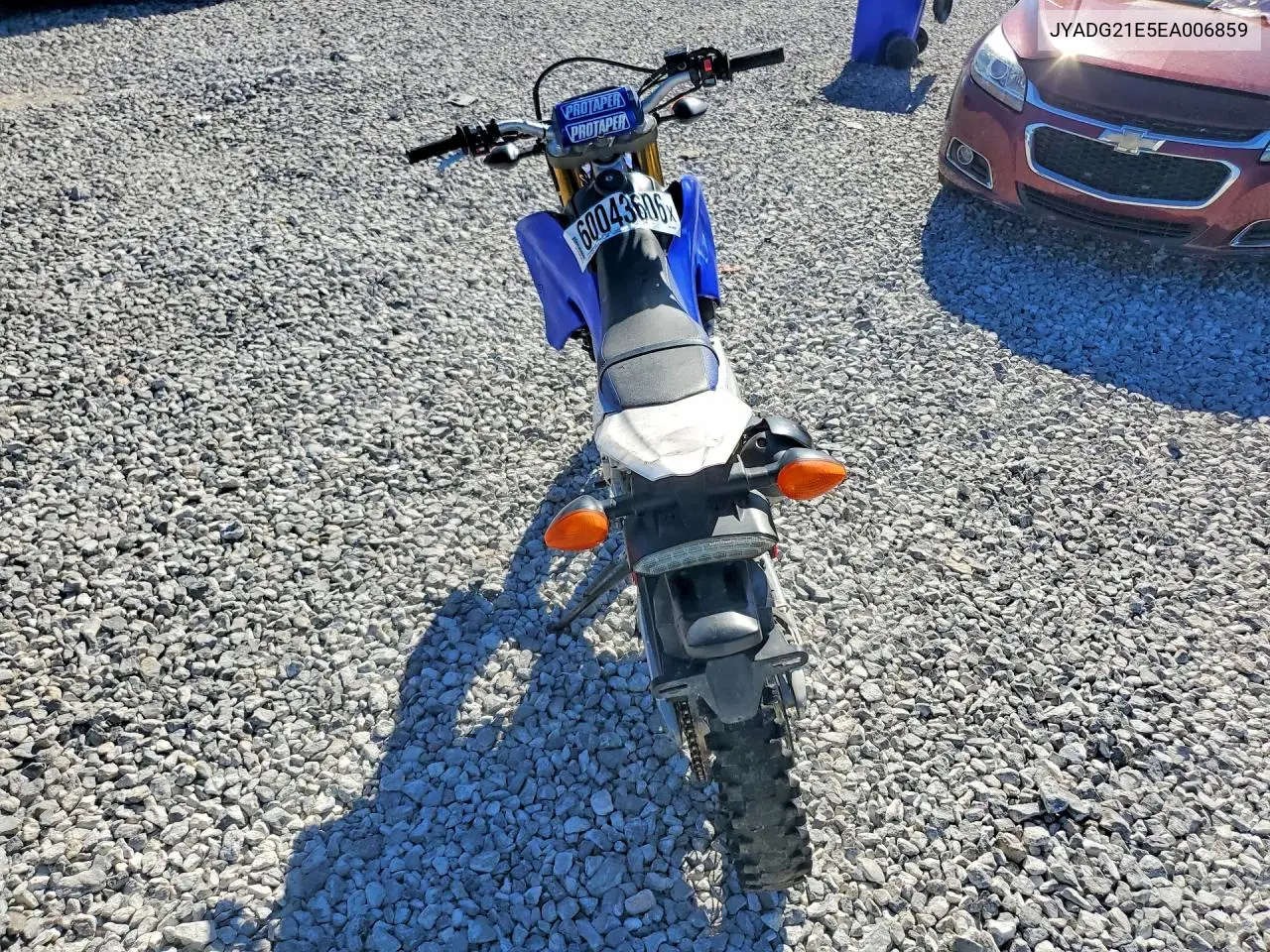 2014 Yamaha Wr250 R VIN: JYADG21E5EA006859 Lot: 60043606