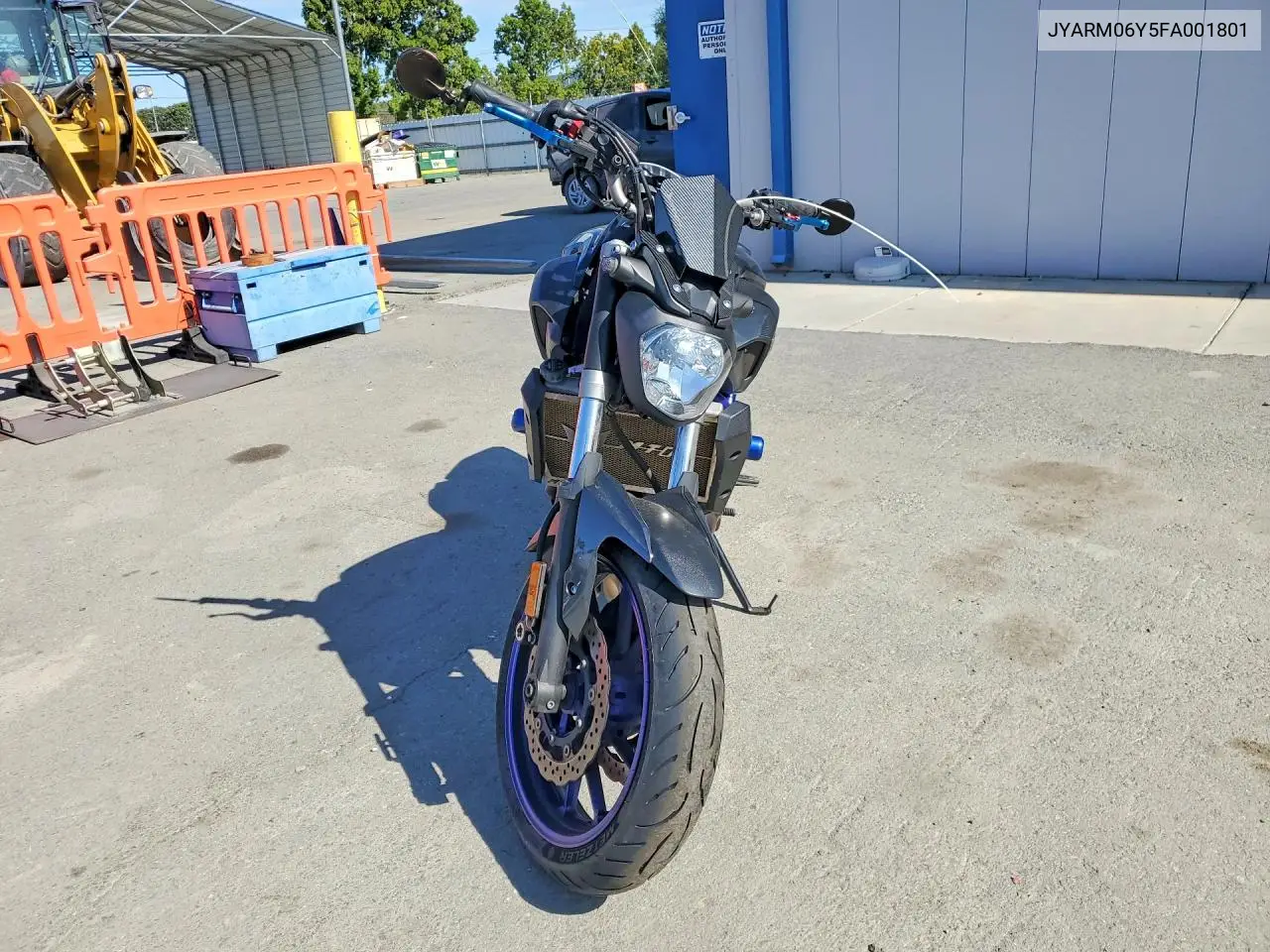 2015 Yamaha Fz07 C VIN: JYARM06Y5FA001801 Lot: 57398766