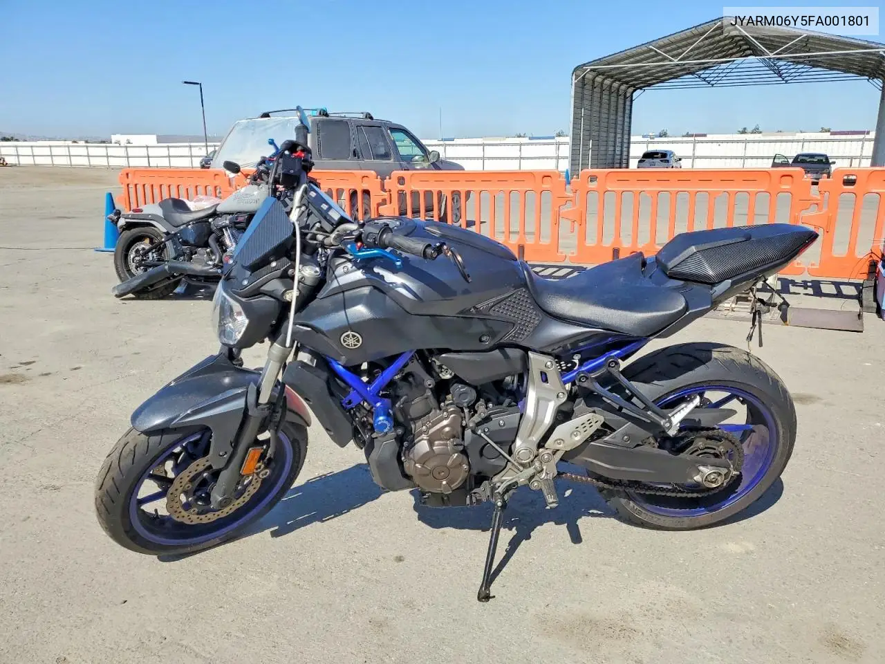 2015 Yamaha Fz07 C VIN: JYARM06Y5FA001801 Lot: 57398766