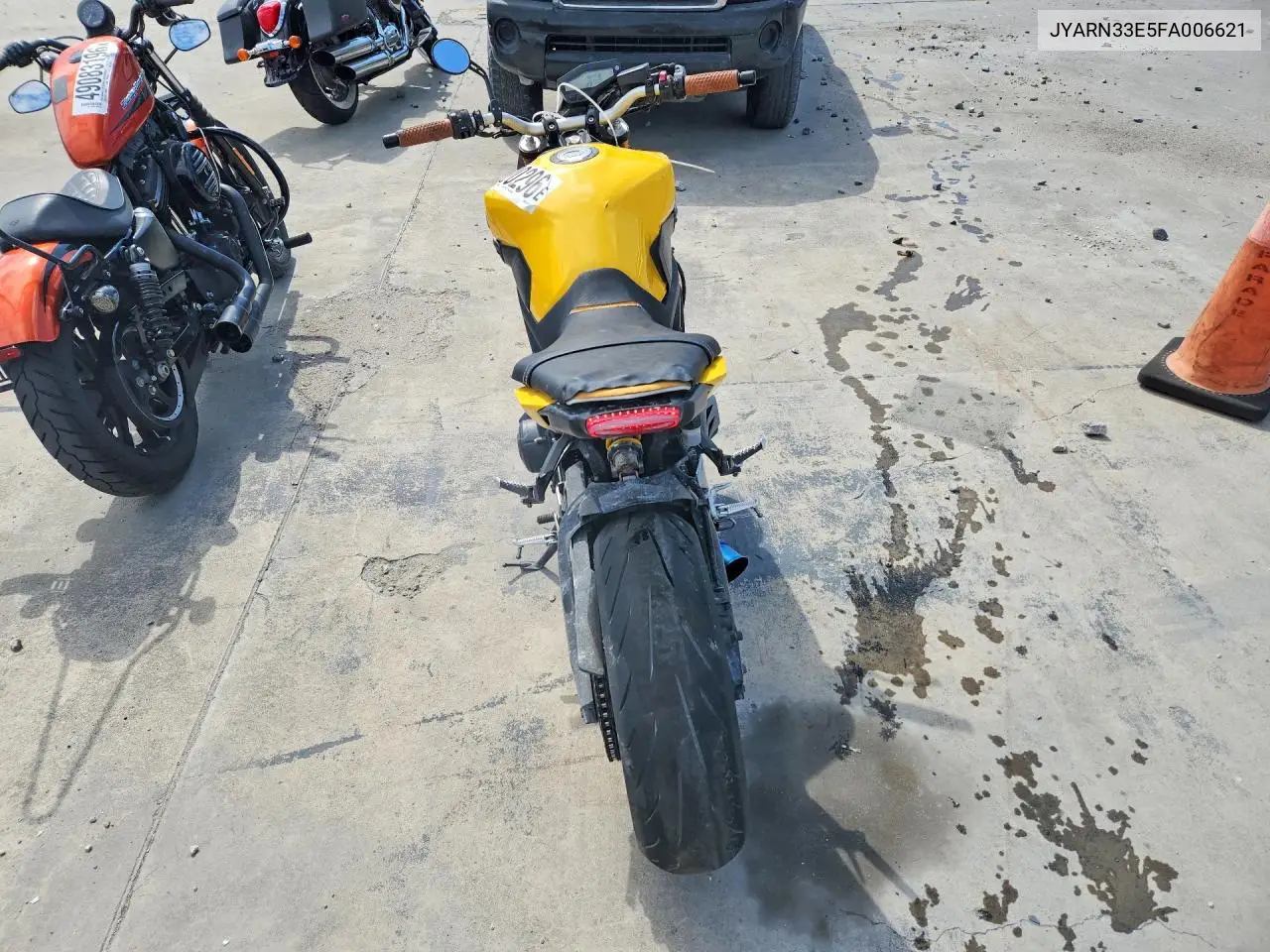 2015 Yamaha Fz09 VIN: JYARN33E5FA006621 Lot: 58600296