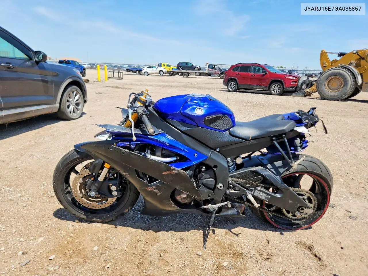 2016 Yamaha Yzfr6 VIN: JYARJ16E7GA035857 Lot: 55121206