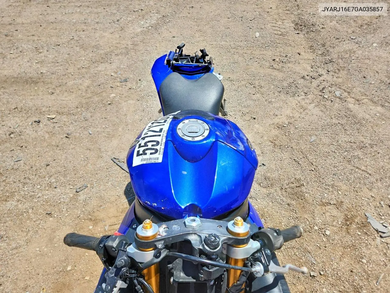 2016 Yamaha Yzfr6 VIN: JYARJ16E7GA035857 Lot: 55121206