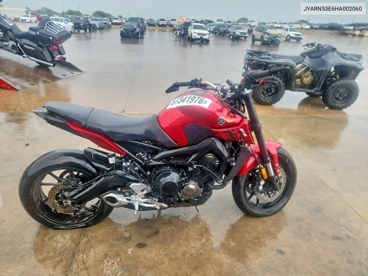 2017 Yamaha Fz09 VIN: JYARN53E6HA002060 Lot: 57341976