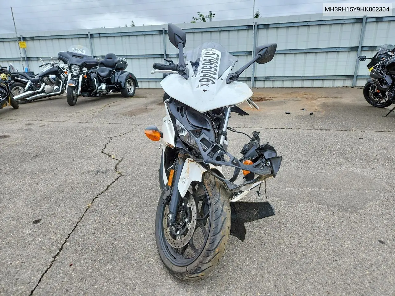 2017 Yamaha Yzfr3 A VIN: MH3RH15Y9HK002304 Lot: 57965046