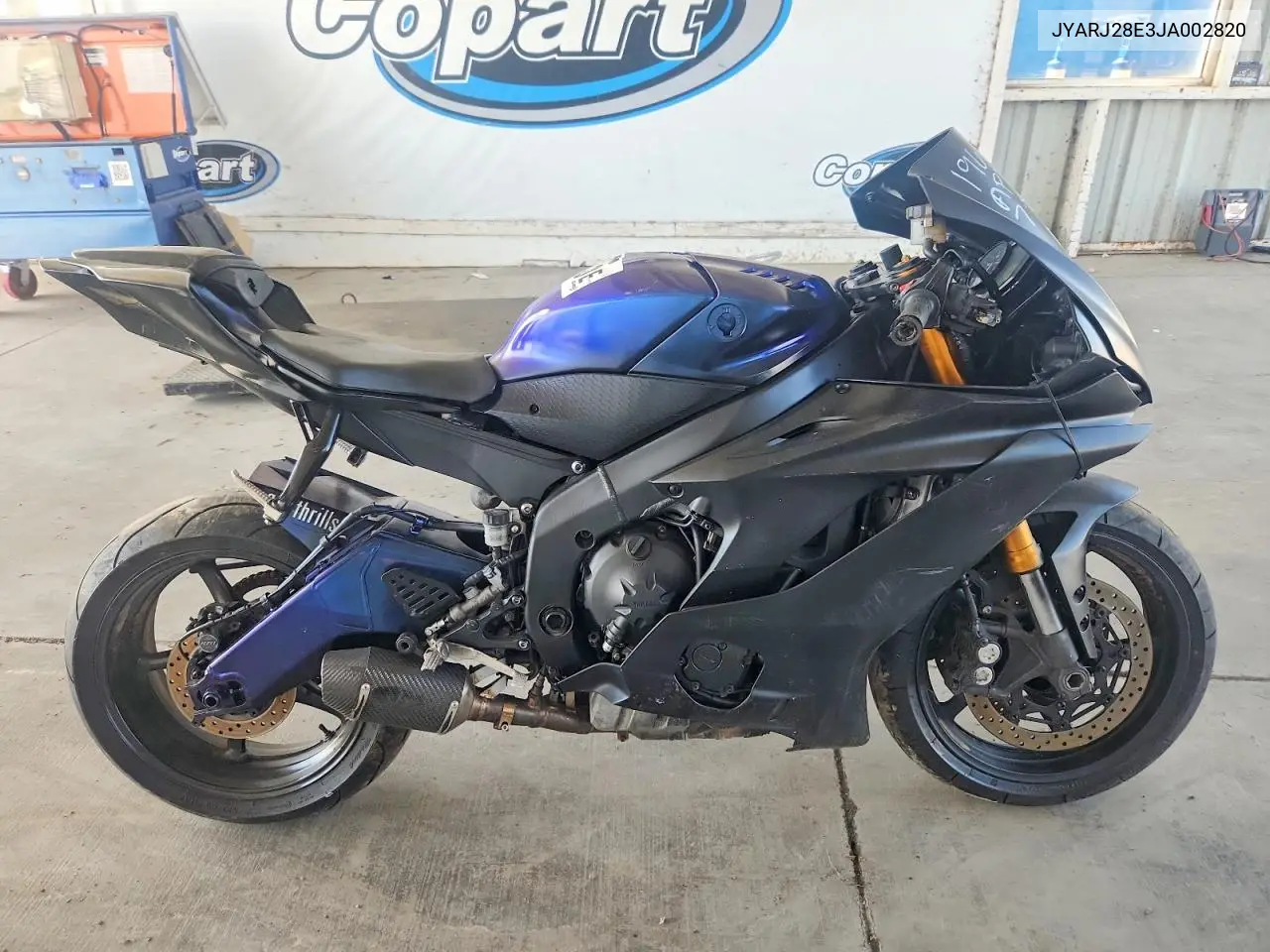 2018 Yamaha Yzfr6 VIN: JYARJ28E3JA002820 Lot: 60813776