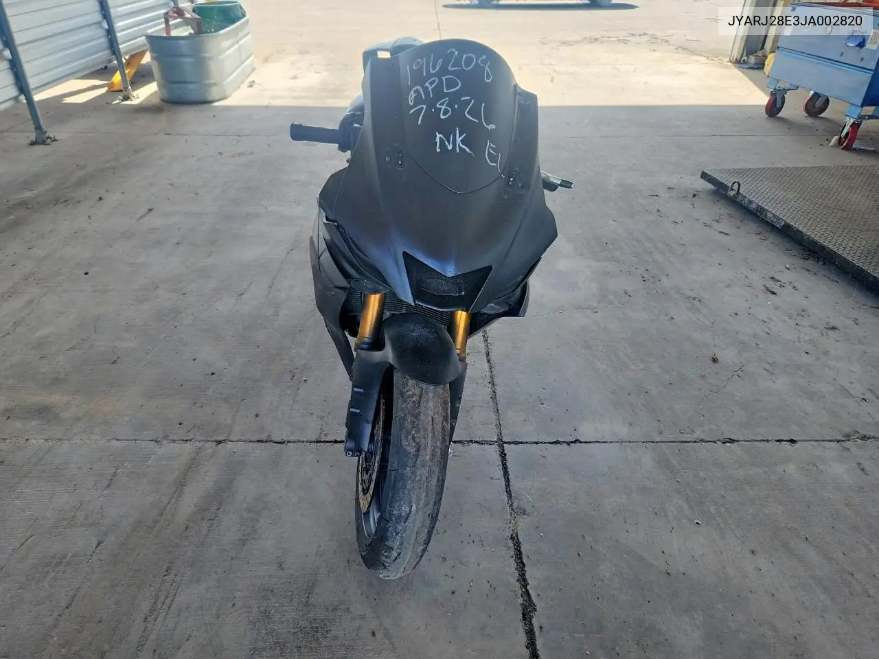 2018 Yamaha Yzfr6 VIN: JYARJ28E3JA002820 Lot: 60813776