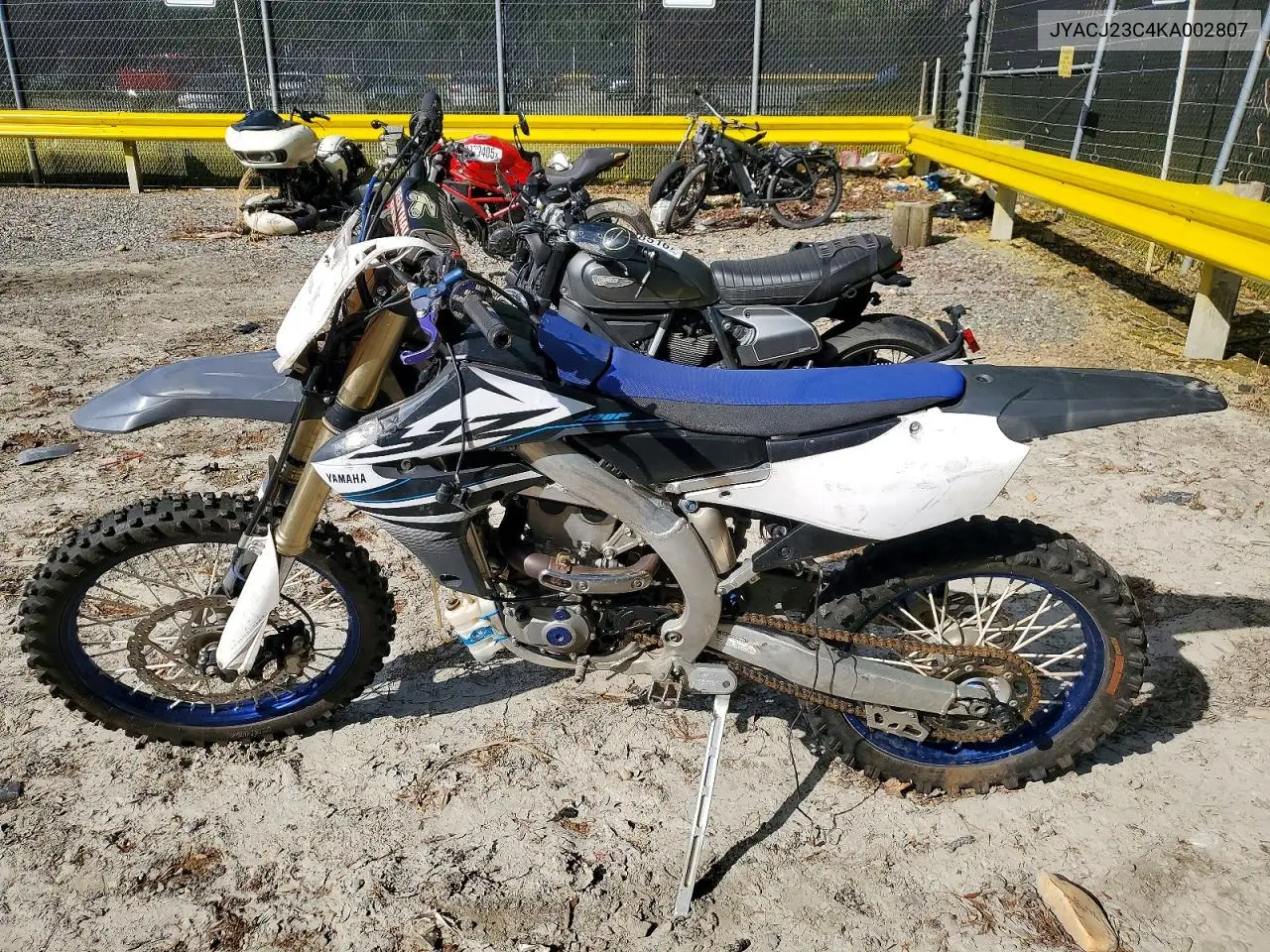 2019 Yamaha Yz450 F VIN: JYACJ23C4KA002807 Lot: 51836186
