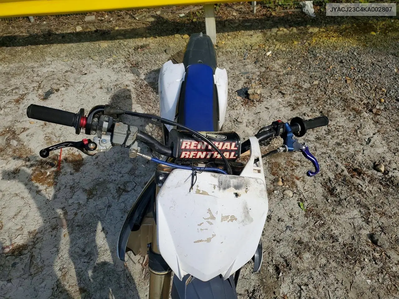 2019 Yamaha Yz450 F VIN: JYACJ23C4KA002807 Lot: 51836186