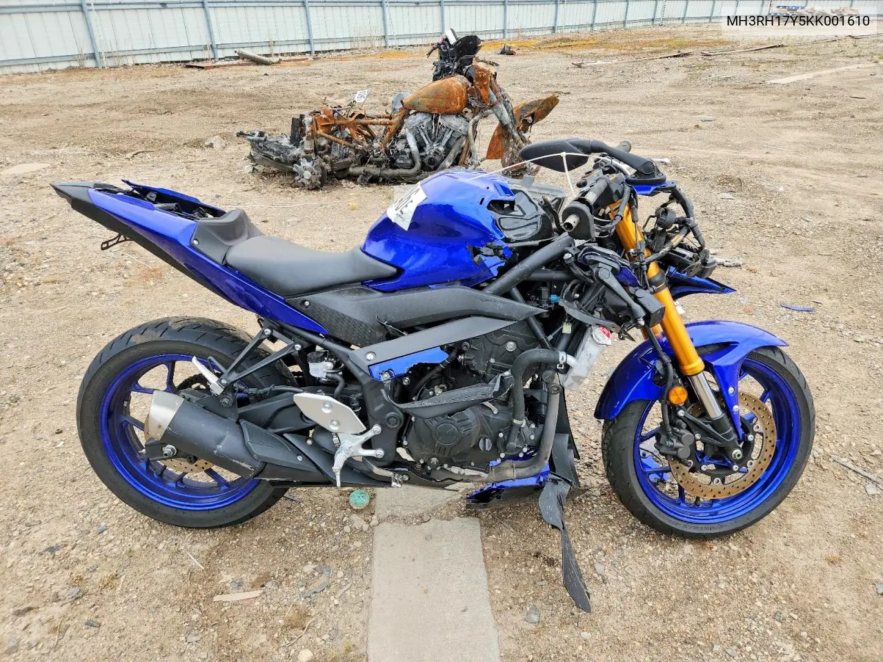 2019 Yamaha Yzfr3 VIN: MH3RH17Y5KK001610 Lot: 54328246