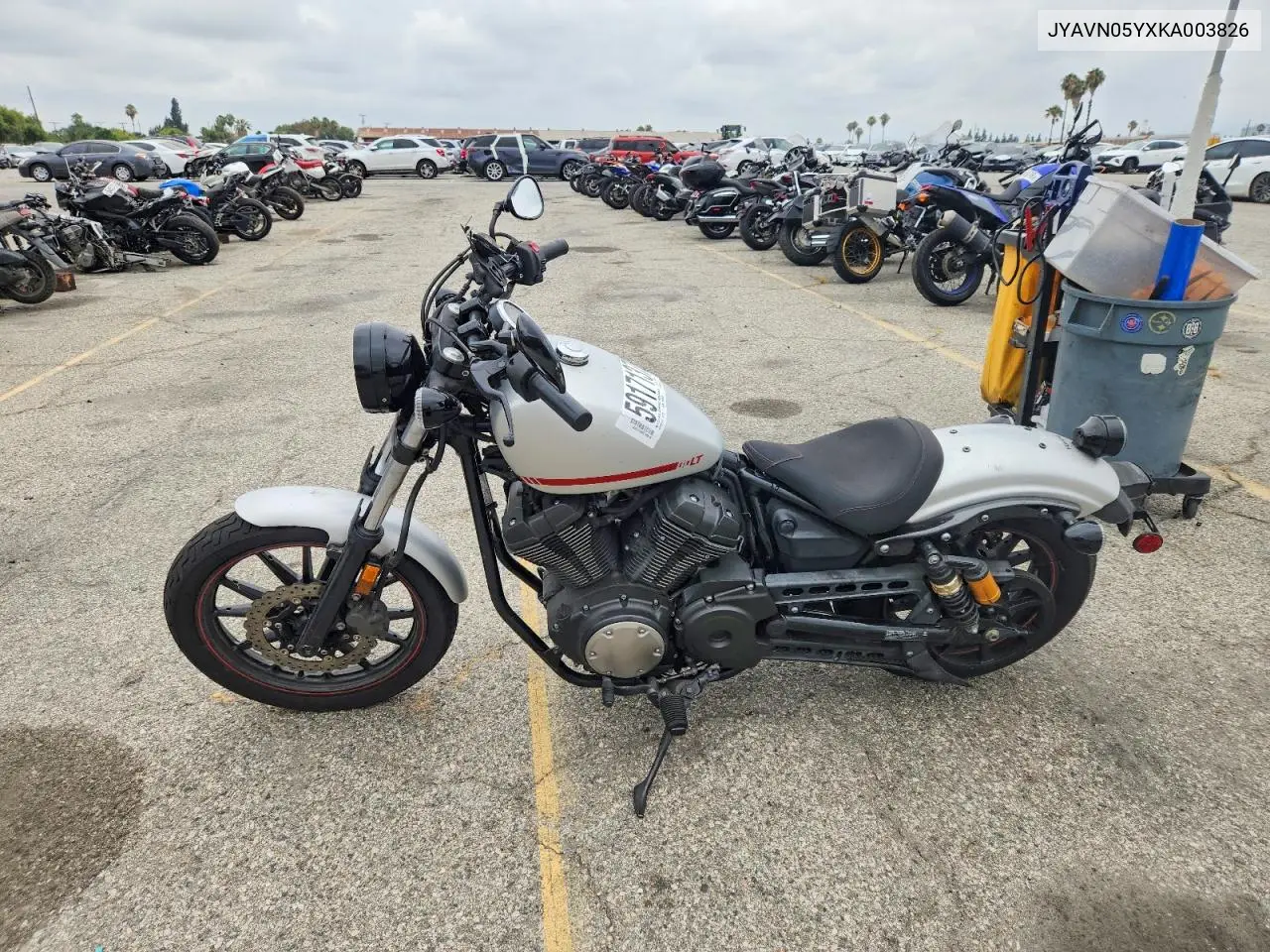 2019 Yamaha Xvs950 Cu VIN: JYAVN05YXKA003826 Lot: 59171376