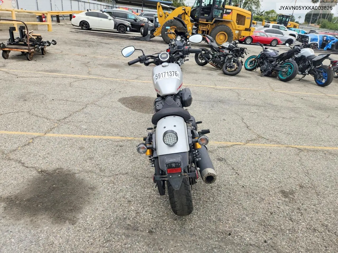 2019 Yamaha Xvs950 Cu VIN: JYAVN05YXKA003826 Lot: 59171376