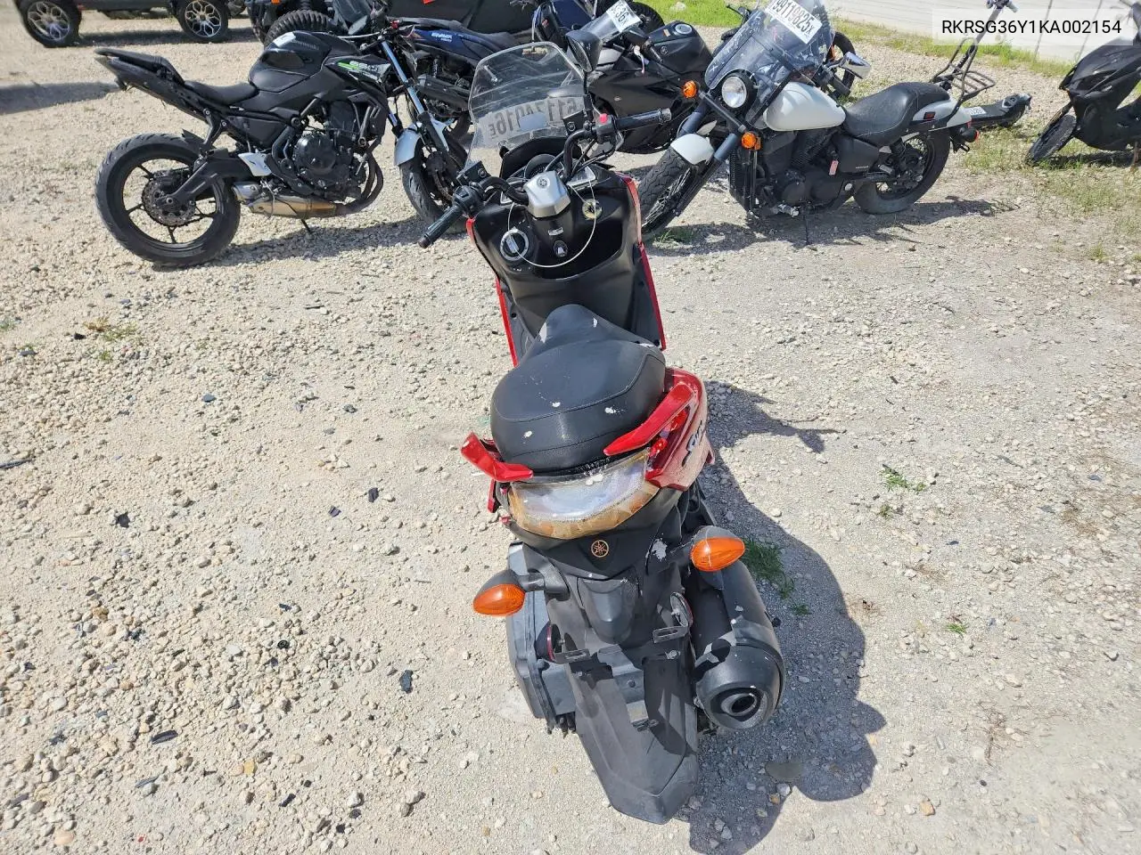 2019 Yamaha Xc155 VIN: RKRSG36Y1KA002154 Lot: 61174016