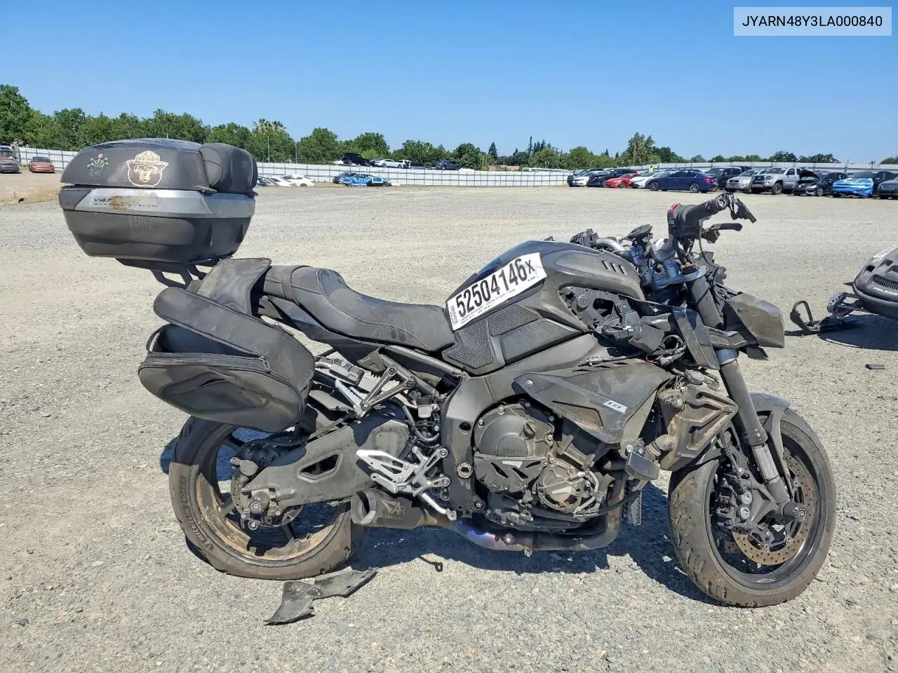 2020 Yamaha Mtn1000 C VIN: JYARN48Y3LA000840 Lot: 52504146
