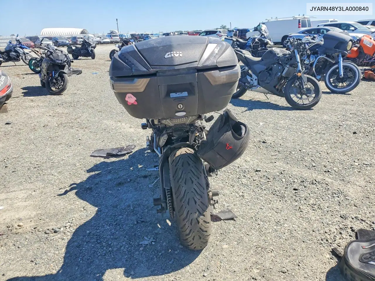 2020 Yamaha Mtn1000 C VIN: JYARN48Y3LA000840 Lot: 52504146