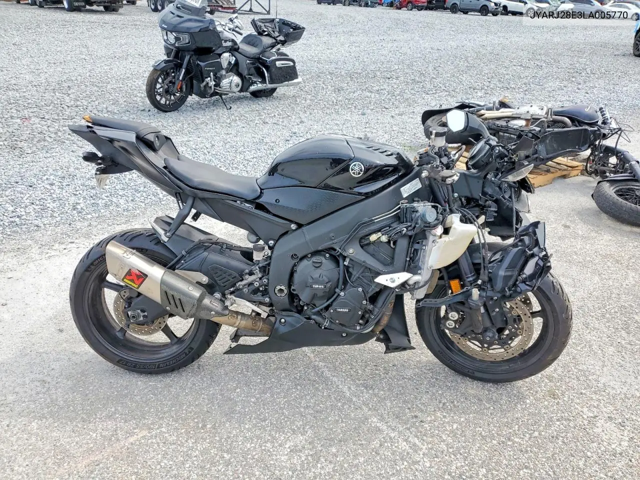 2020 Yamaha Yzfr6 VIN: JYARJ28E3LA005770 Lot: 52551496