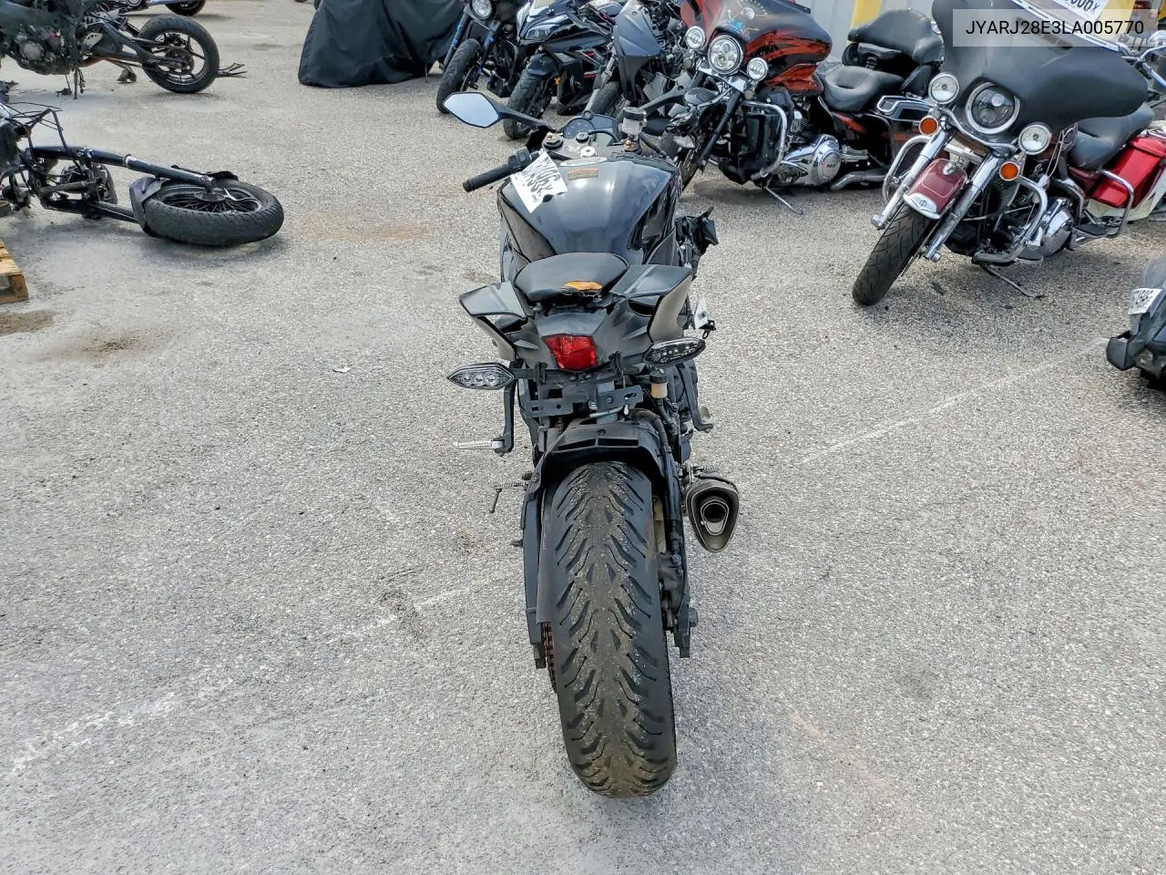 2020 Yamaha Yzfr6 VIN: JYARJ28E3LA005770 Lot: 52551496