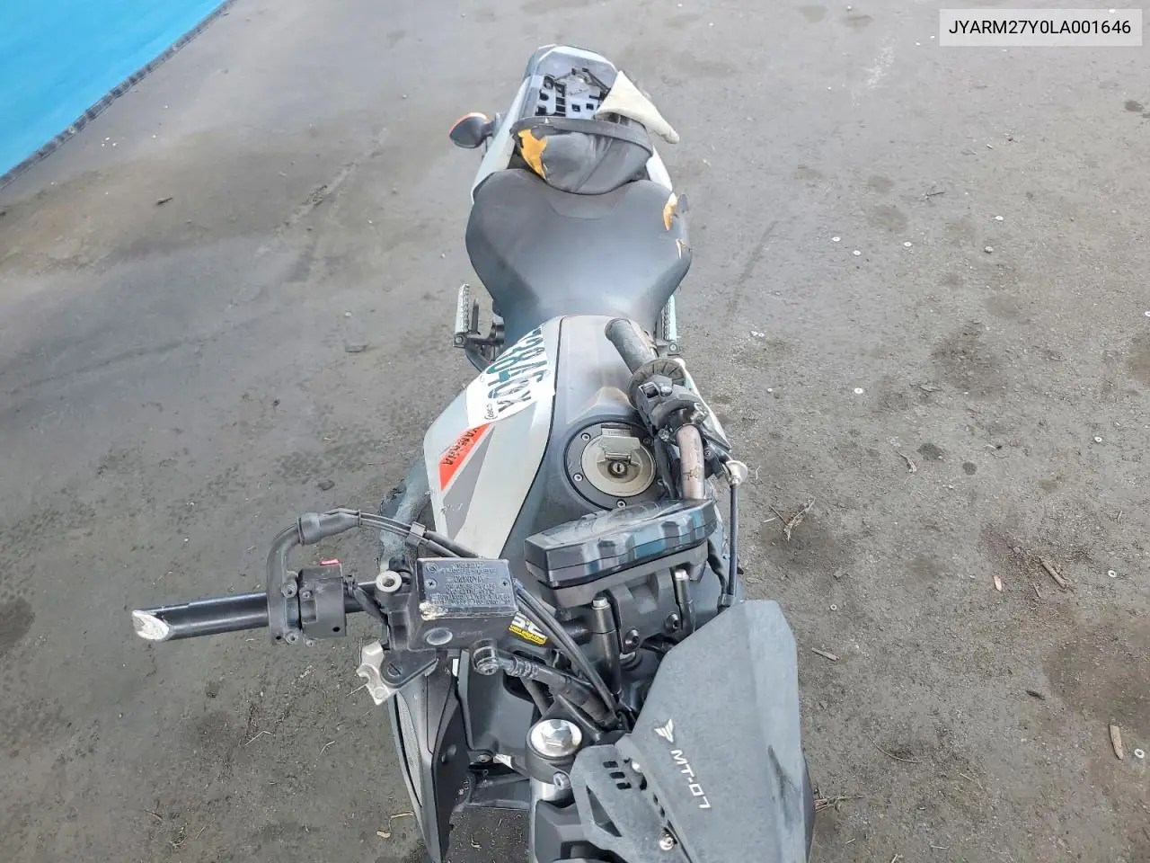 2020 Yamaha Mt07 C VIN: JYARM27Y0LA001646 Lot: 52873846
