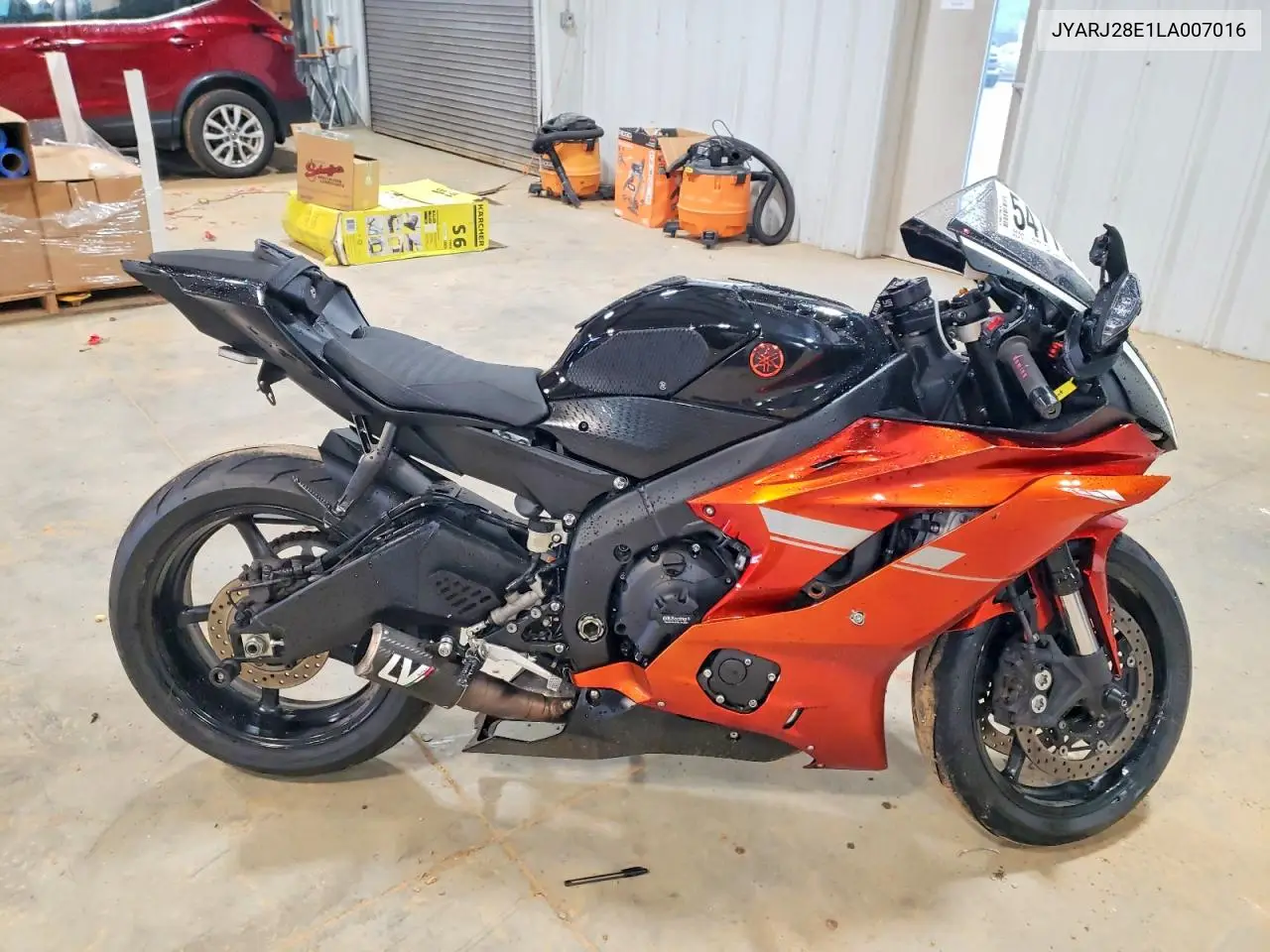 2020 Yamaha Yzfr6 VIN: JYARJ28E1LA007016 Lot: 54775736