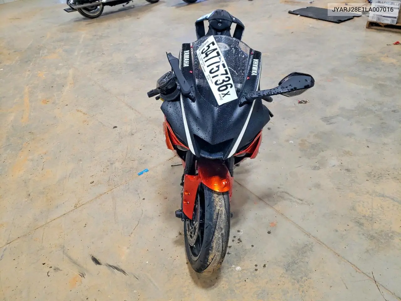 2020 Yamaha Yzfr6 VIN: JYARJ28E1LA007016 Lot: 54775736